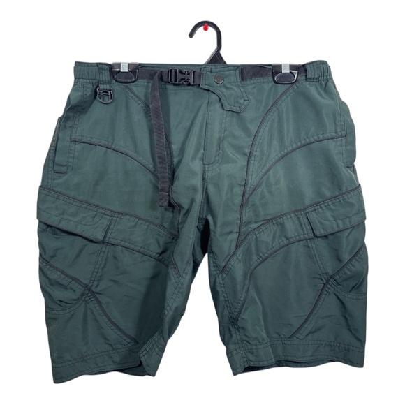 Bo Athletics Cargo Shorts Mens Size Large Green Hiking Walking Golf Tactical - Picture 1 of 10